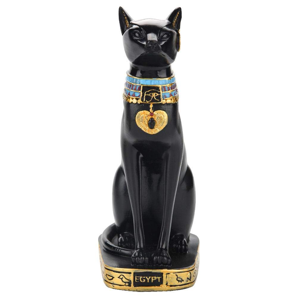 Amazon.co.jp: 猫像 エジプト猫 樹脂像 置物 家庭 部屋 オーナメント